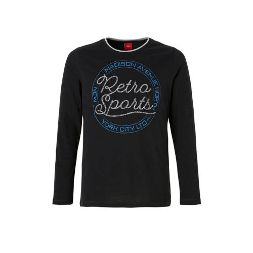 Soliver Longsleeve Met Print Zwart soliver kopen in de aanbieding Soliver Longsleeve Met Print Zwart soliver kopen in de aanbieding
