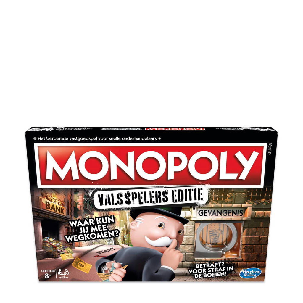 Hasbro Gaming Monopoly valsspelers editie bordspel