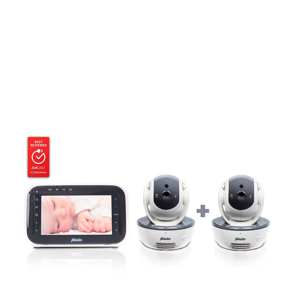Alecto DVM-200/201 babyfoon met 2 camera’s en 4.3" kleurenscherm, Wit/antraciet