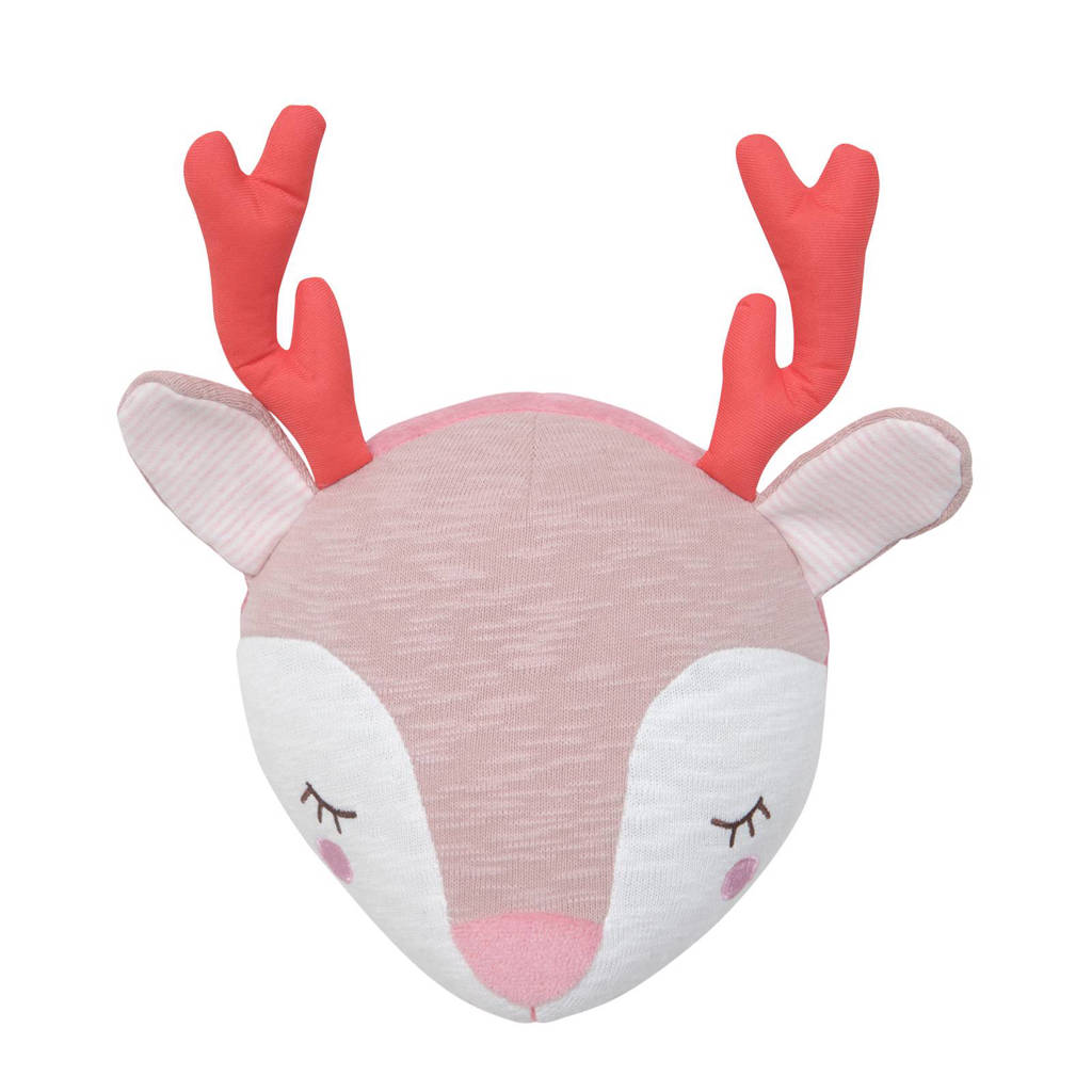 Tiamo Dreamy deer wanddecoratie, Roze/wit