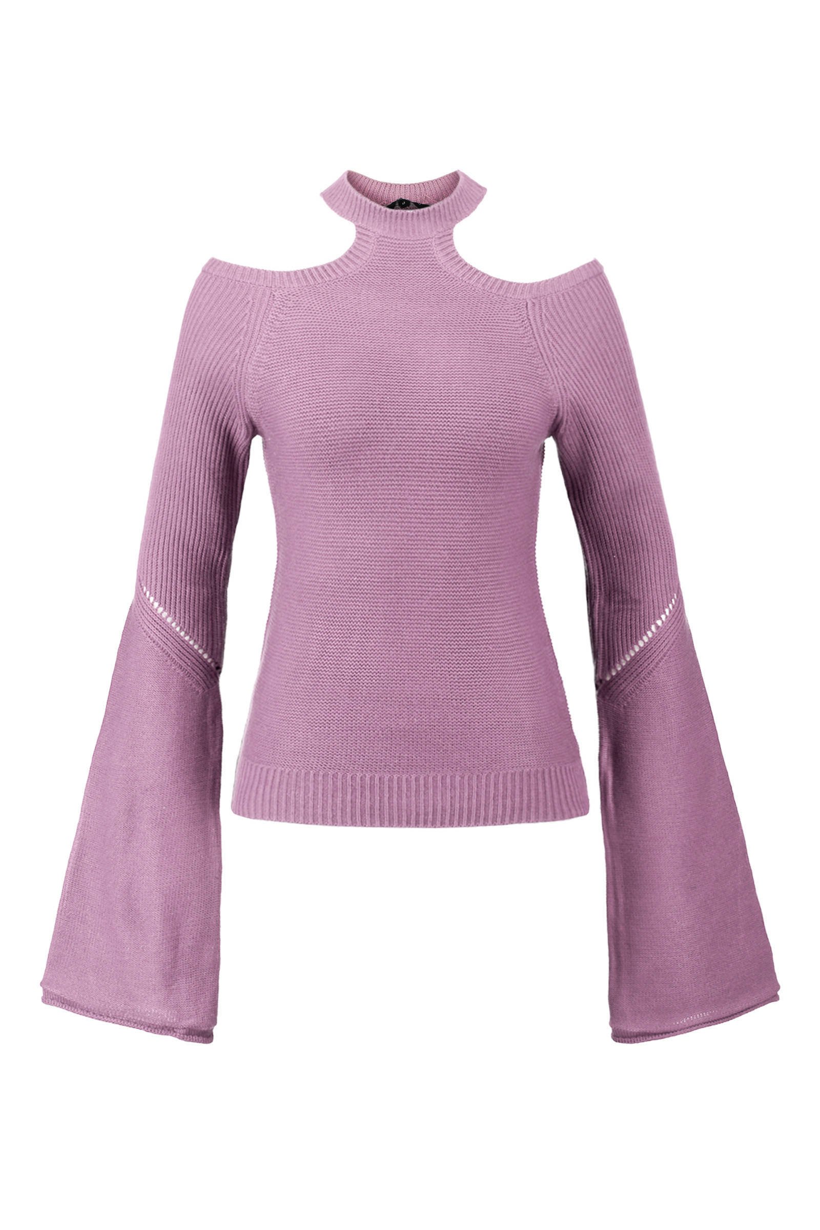 CoolCat open shoulder trui met flared mouwenlila | wehkamp CoolCat open shoulder trui met flared mouwen wit | wehkamp