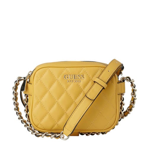 Guess Crossbody Tas Sweet Candy Mini Geel guess kopen in de aanbieding