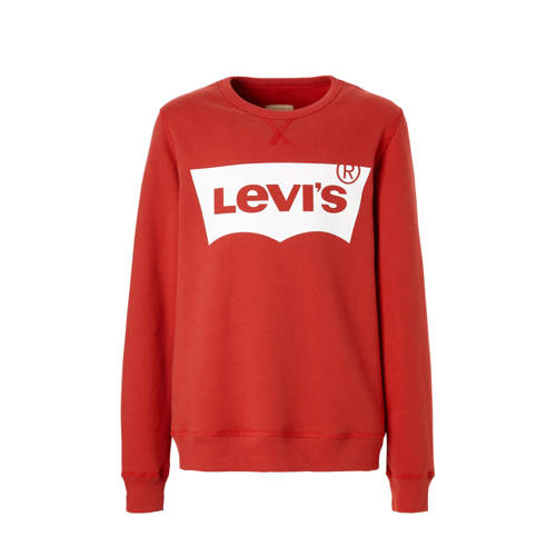 Levis Sweater Batwing Rood levis kopen in de aanbieding