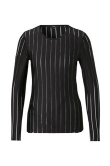 gestreepte mesh top