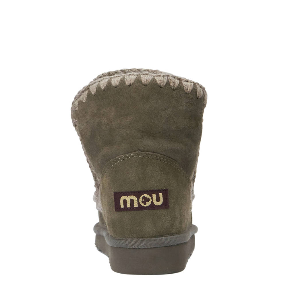 Grijs Suède Mou Mou Gevoerde Gevoerde Grijs Enkelboots Enkelboots Suède zd7Hzwqtx