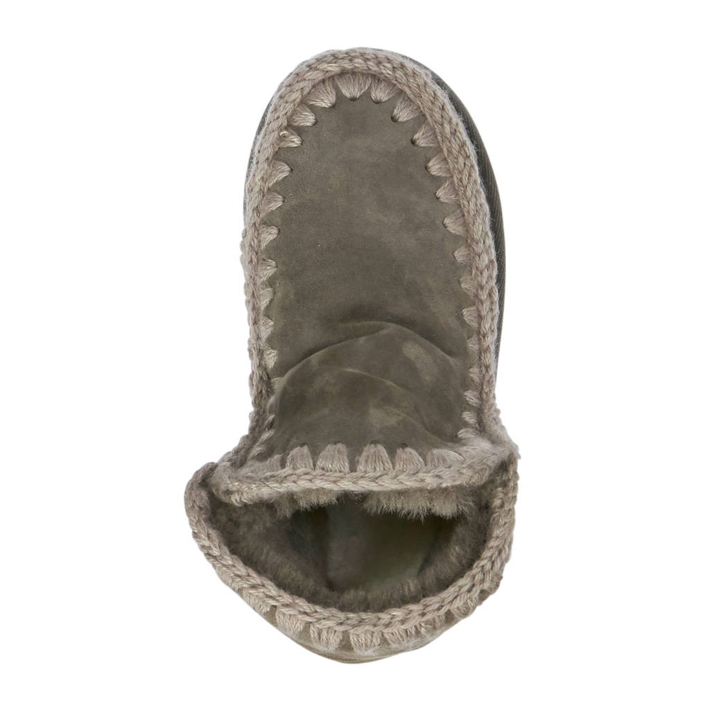 Grijs Suède Mou Mou Gevoerde Gevoerde Grijs Enkelboots Enkelboots Suède zd7Hzwqtx