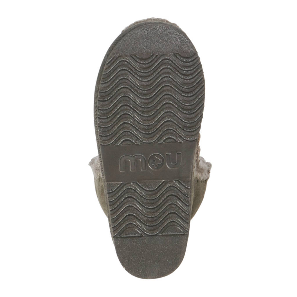Grijs Suède Mou Mou Gevoerde Gevoerde Grijs Enkelboots Enkelboots Suède zd7Hzwqtx