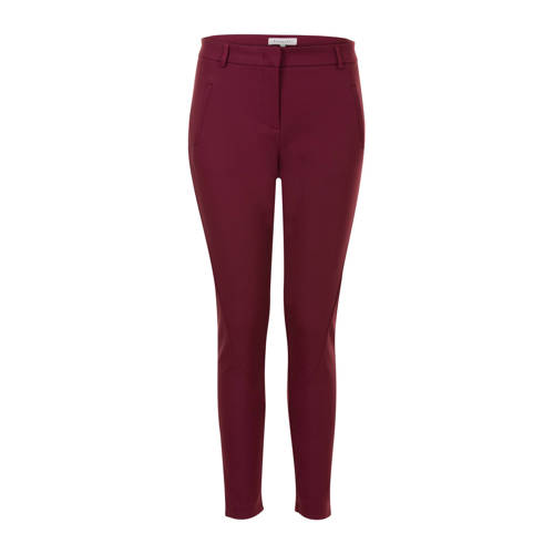 Promiss Skinny Fit Broek Rood promiss kopen in de aanbieding