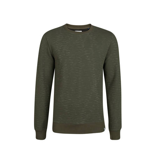 We Fashion Gemeleerde Sweater Donkergroen we fashion kopen in de aanbieding