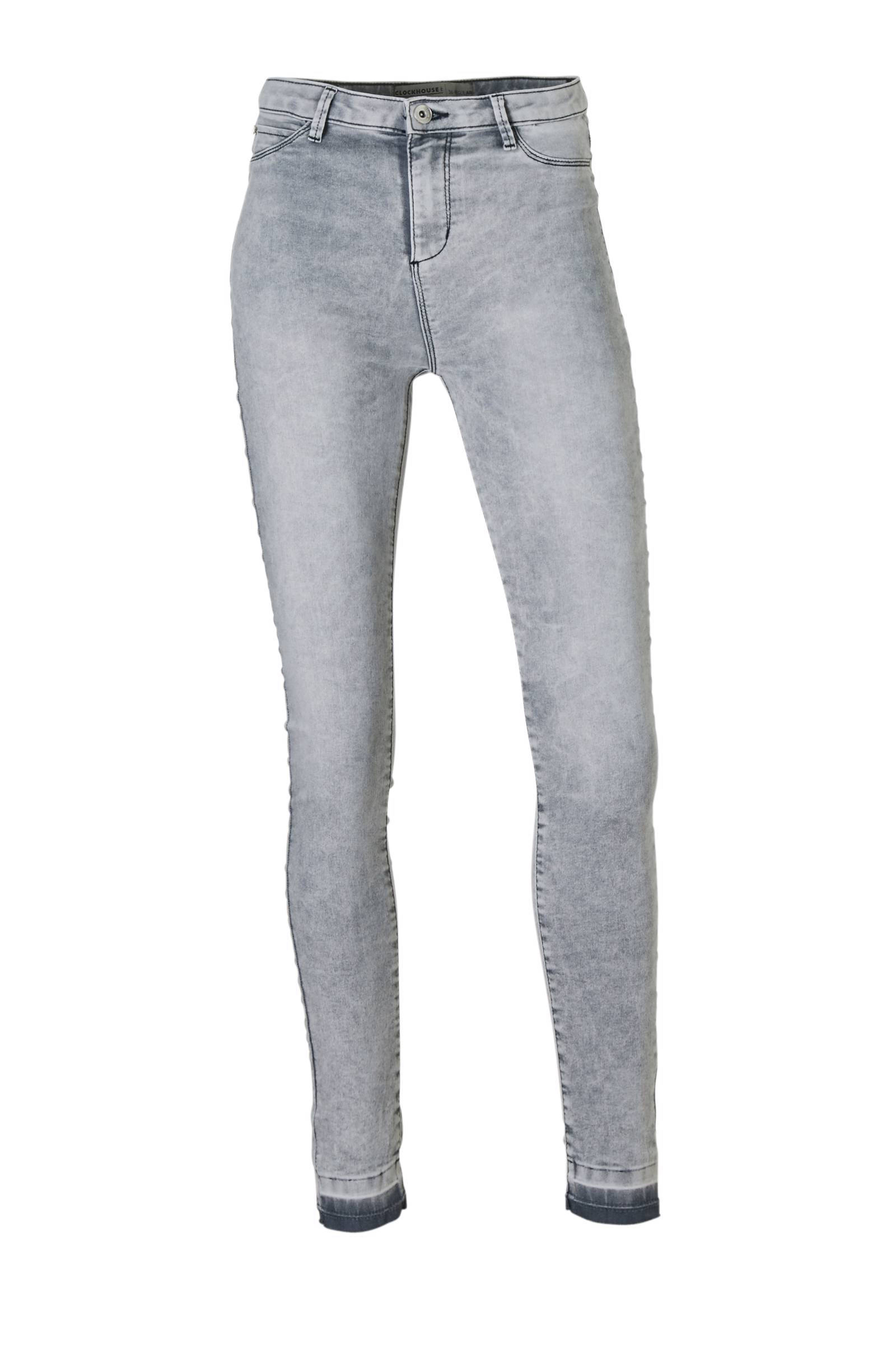 C\u0026A Clockhouse 7/8 high waist jegging grijs | wehkamp