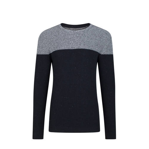We Fashion Blue Ridge Gemeleerde Trui Marine we fashion kopen in de aanbieding