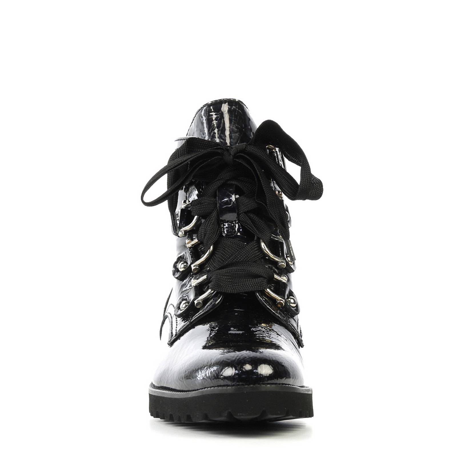 Maripe lak veterboots zwart | wehkamp