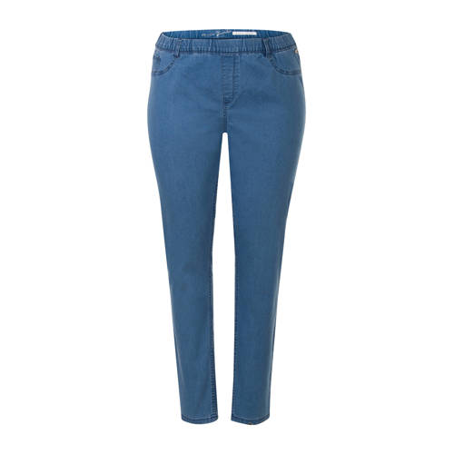 Miss Etam Plus Slim Fit Tregging Blauw miss etam kopen in de aanbieding