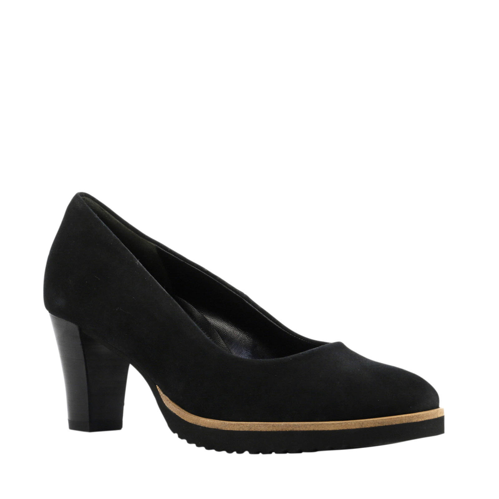 Gabor suède pumps zwart | wehkamp