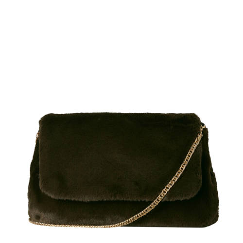 Pieces Cross Body Tas Met Bont pieces kopen in de aanbieding