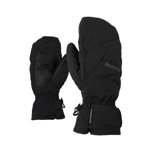 Ziener Skihandschoenen Lizzardolo Asr Mitten Zwart ziener kopen in de aanbieding