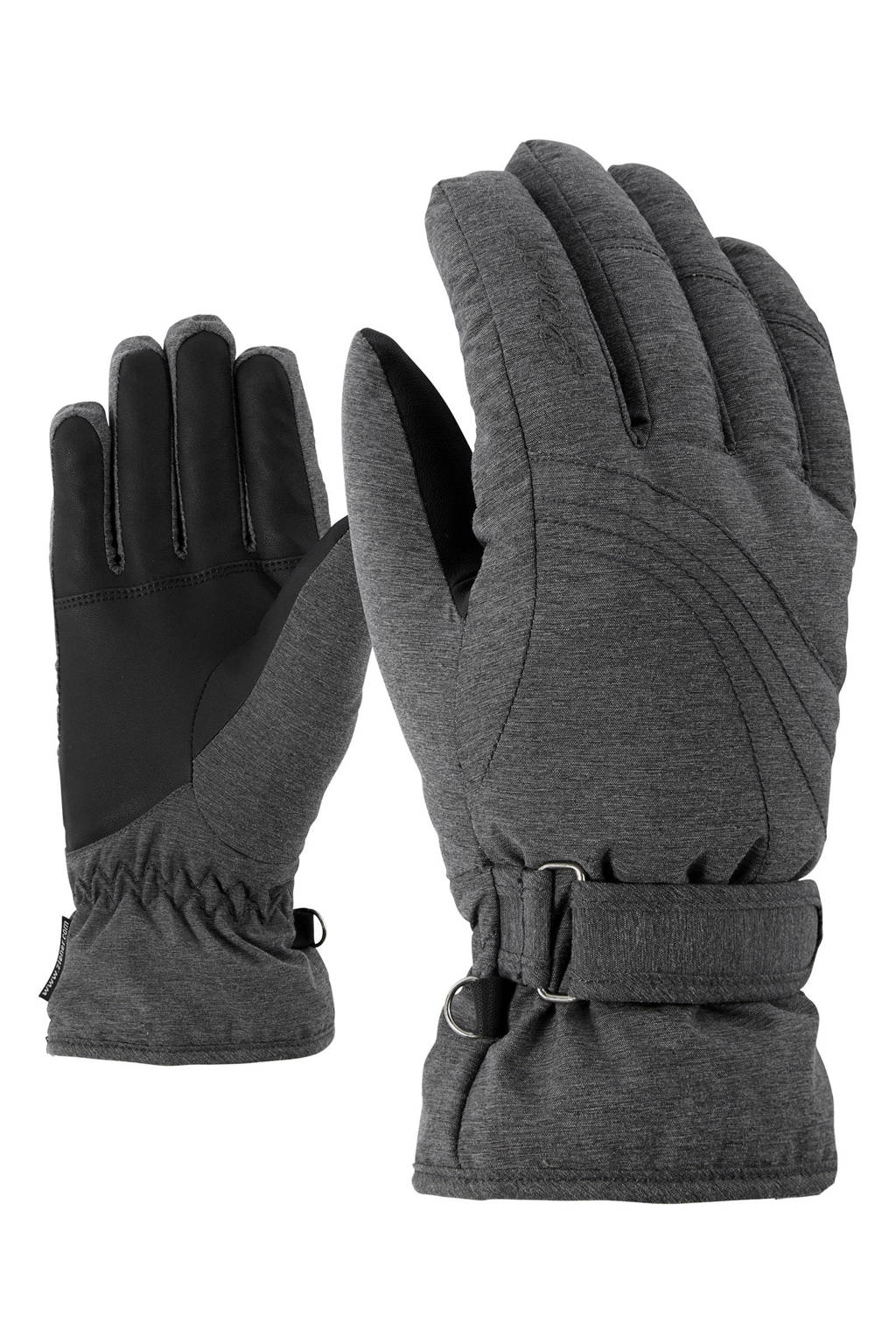 Ziener skihandschoenen KONNY antraciet, Antraciet