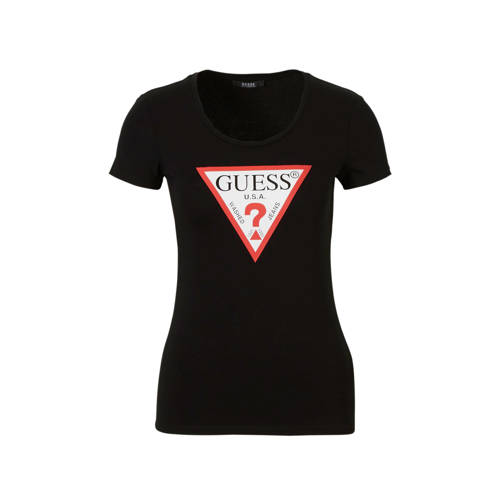 Guess T Shirt Met Logo Opdruk guess kopen in de aanbieding Guess T Shirt Met Logo Opdruk guess kopen in de aanbieding