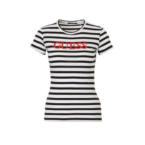 Guess T Shirt Met Strepen guess kopen in de aanbieding Guess T Shirt Met Strepen guess kopen in de aanbieding
