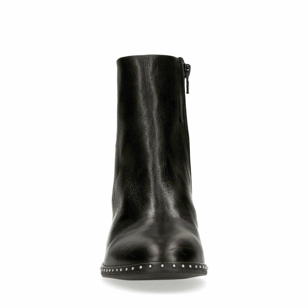 Enkellaarzen Met Manfield Leren Zwart Studs Aqx8Zp