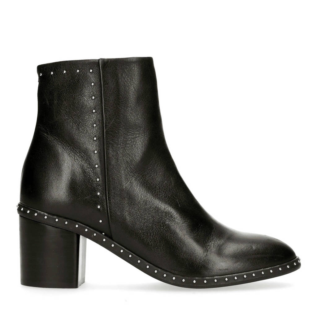 Enkellaarzen Met Manfield Leren Zwart Studs Aqx8Zp