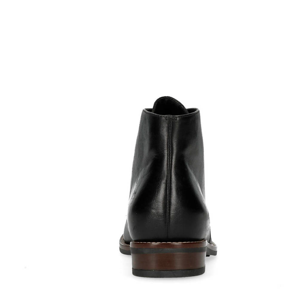 Veterboots Veterboots Leren Zwart Manfield Leren Leren Manfield Zwart Manfield SHnU4