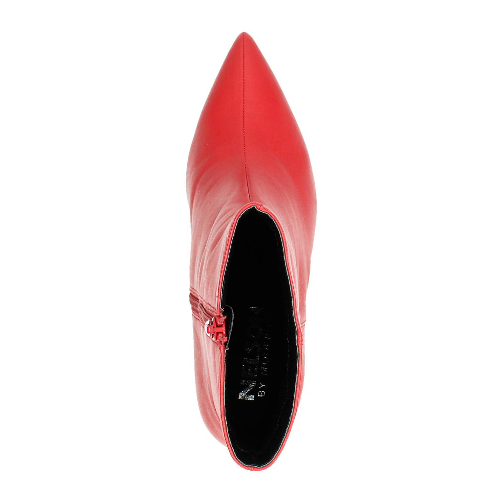Nelson by Moderosa leren enkellaarzen rood Nelson by Moderosa leren enkellaarzen rood