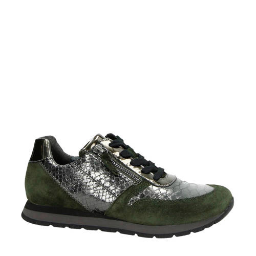Gabor Leren Sneakers Donkergroen gabor kopen in de aanbieding Gabor Leren Sneakers Donkergroen gabor kopen in de aanbieding
