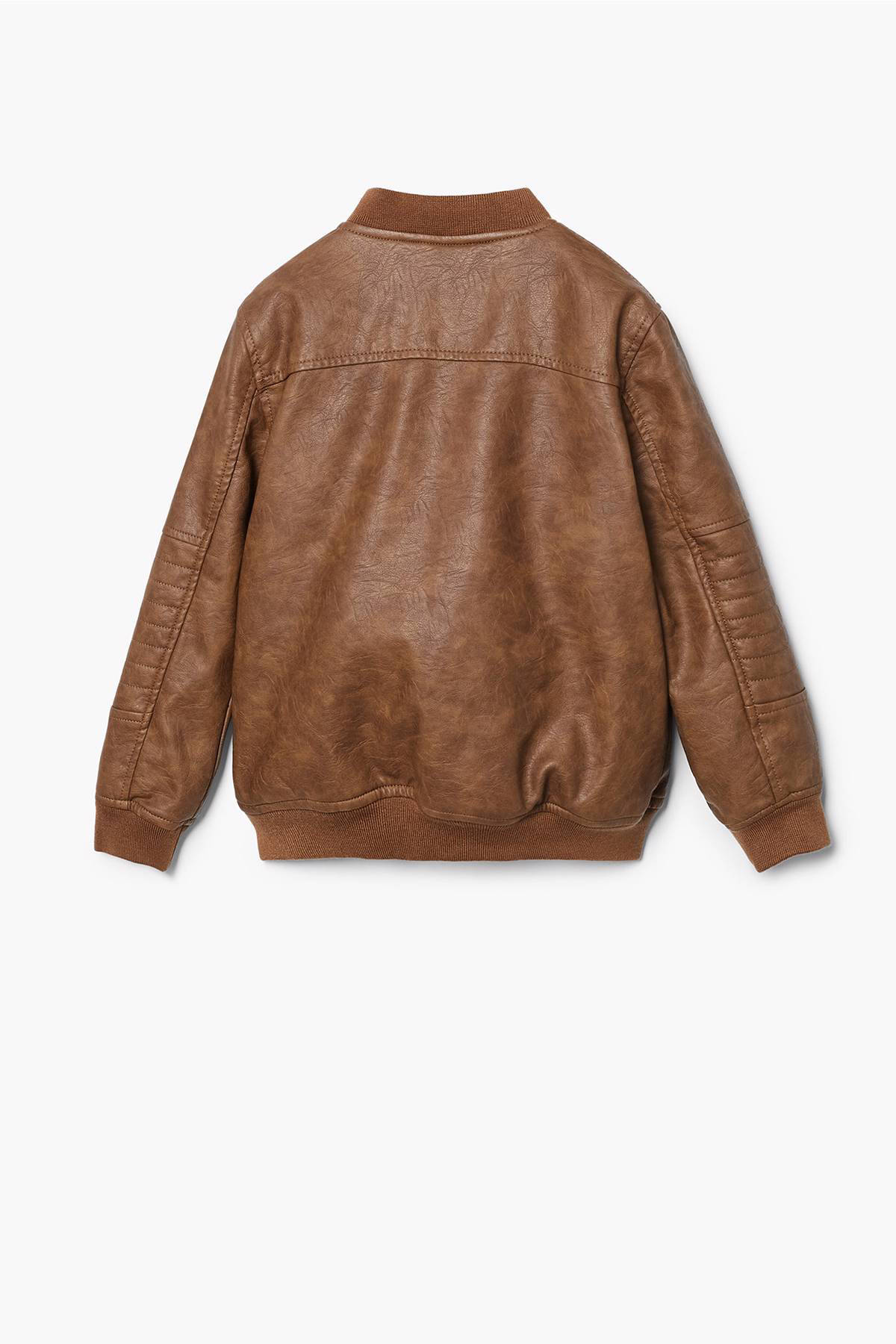 Mango Kids winterjas van imitatieleer bruin | wehkamp Mango Kids winterjas van imitatieleer bruin | wehkamp