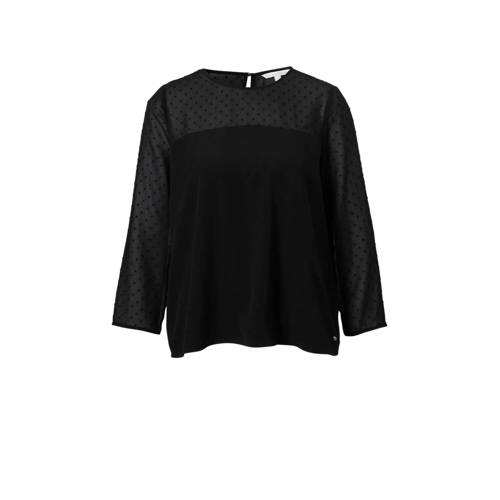 Tom Tailor Top Met Mesh tom tailor kopen in de aanbieding
