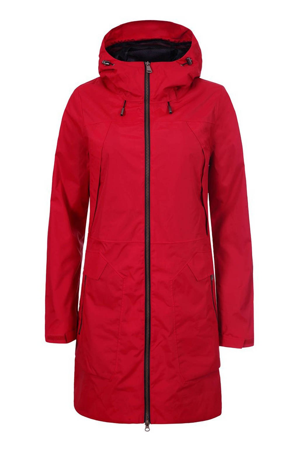 Luhta Gabi lange outdoorjas rood, Rood