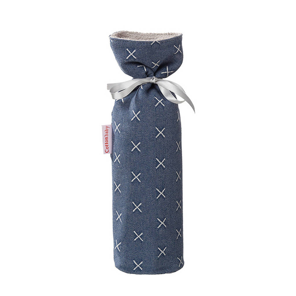 Cottonbaby kruikenzak kruisje denim, Denim