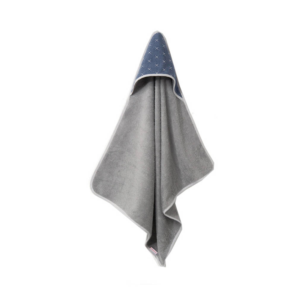 Cottonbaby badcape kruisje denim, Denim