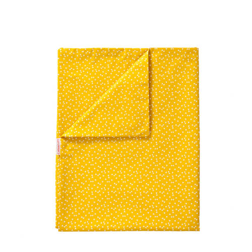 Cottonbaby Dekenhoes Ledikant Geo Okergeel cottonbaby kopen in de aanbieding