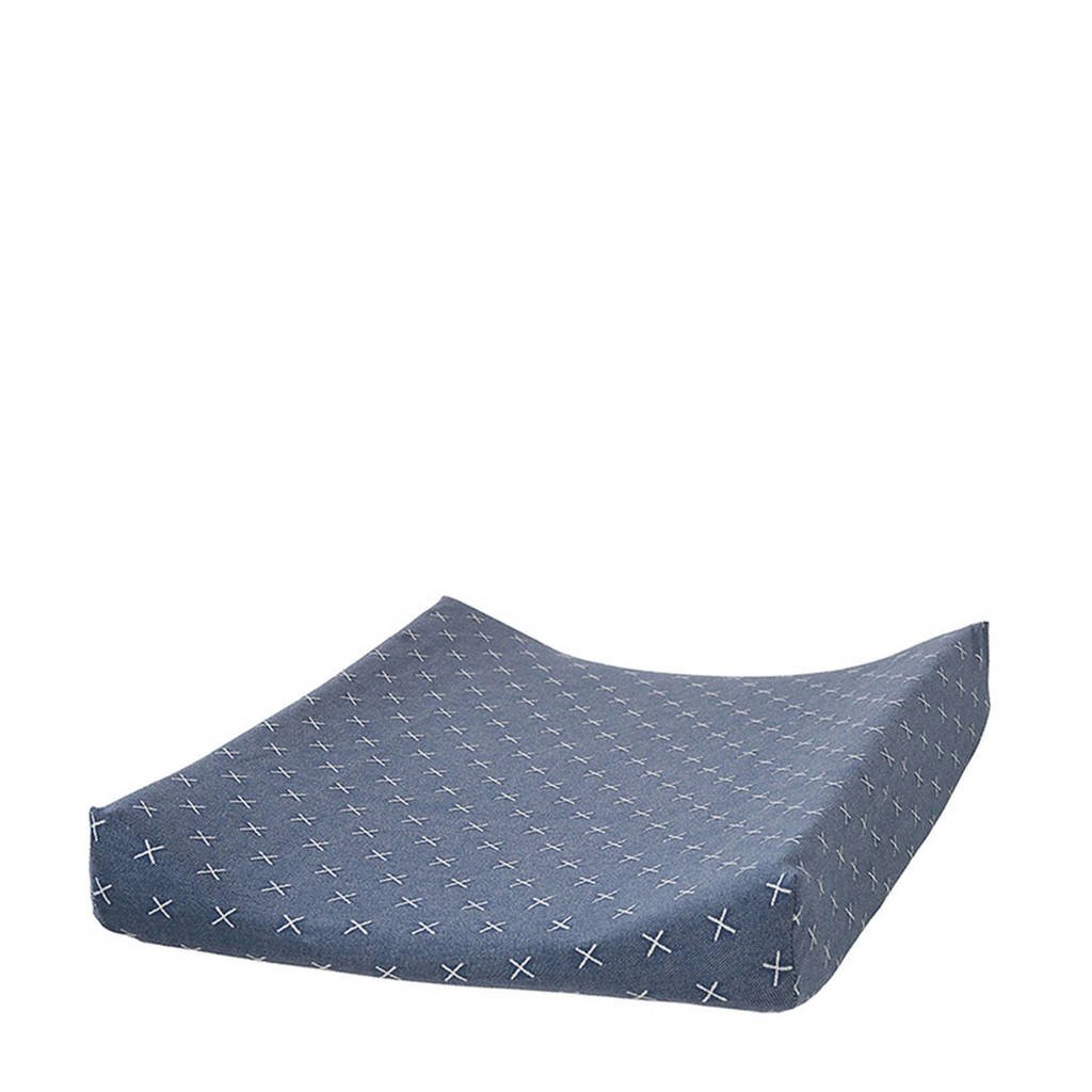 Cottonbaby waskussenhoes kruisje denim, Denim
