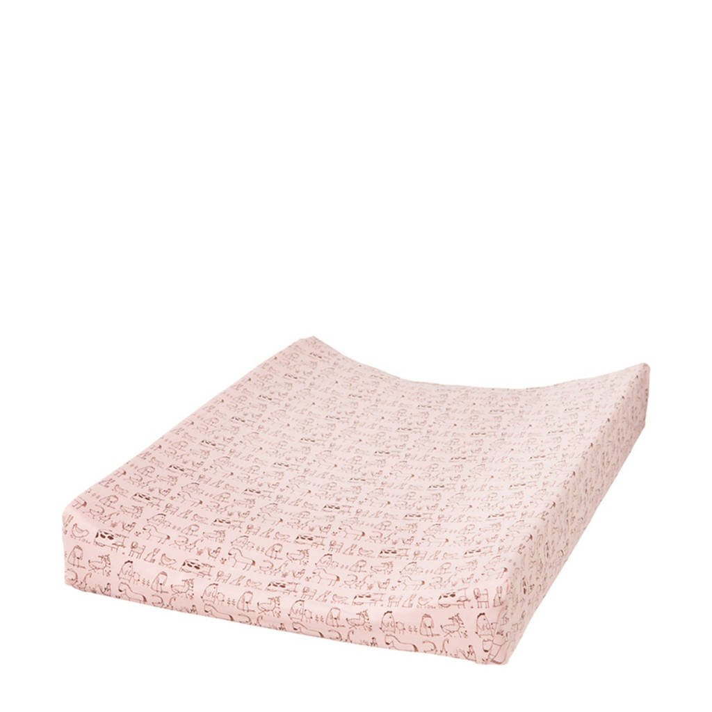Cottonbaby waskussenhoes dierenprint roze, Roze