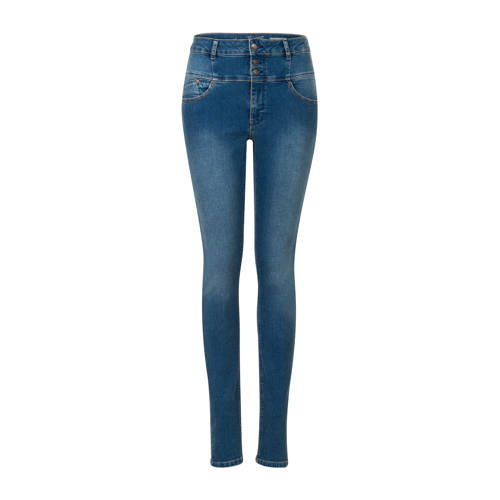 Miss Etam Regulier Jeans Havana High Wasted Blauw miss etam kopen in de aanbieding