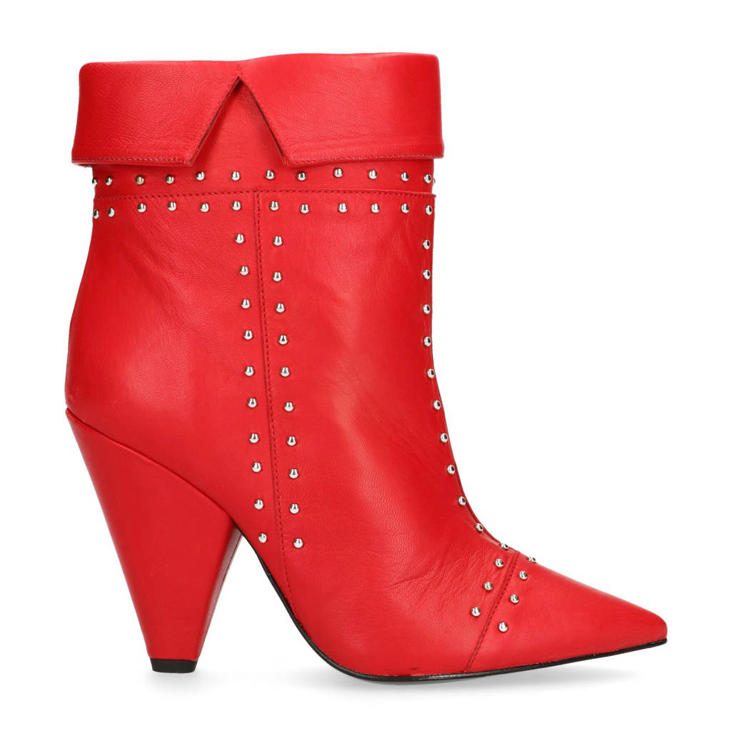 Enkellaarzen Leren Sacha Leren Sacha Rood Sacha Enkellaarzen Rood Leren TqdwzEBxq
