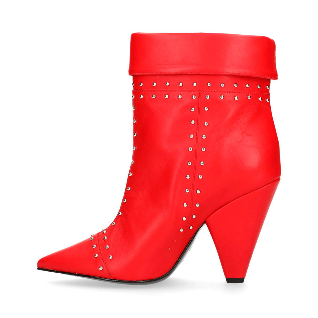 Enkellaarzen Leren Sacha Leren Sacha Rood Sacha Enkellaarzen Rood Leren TqdwzEBxq