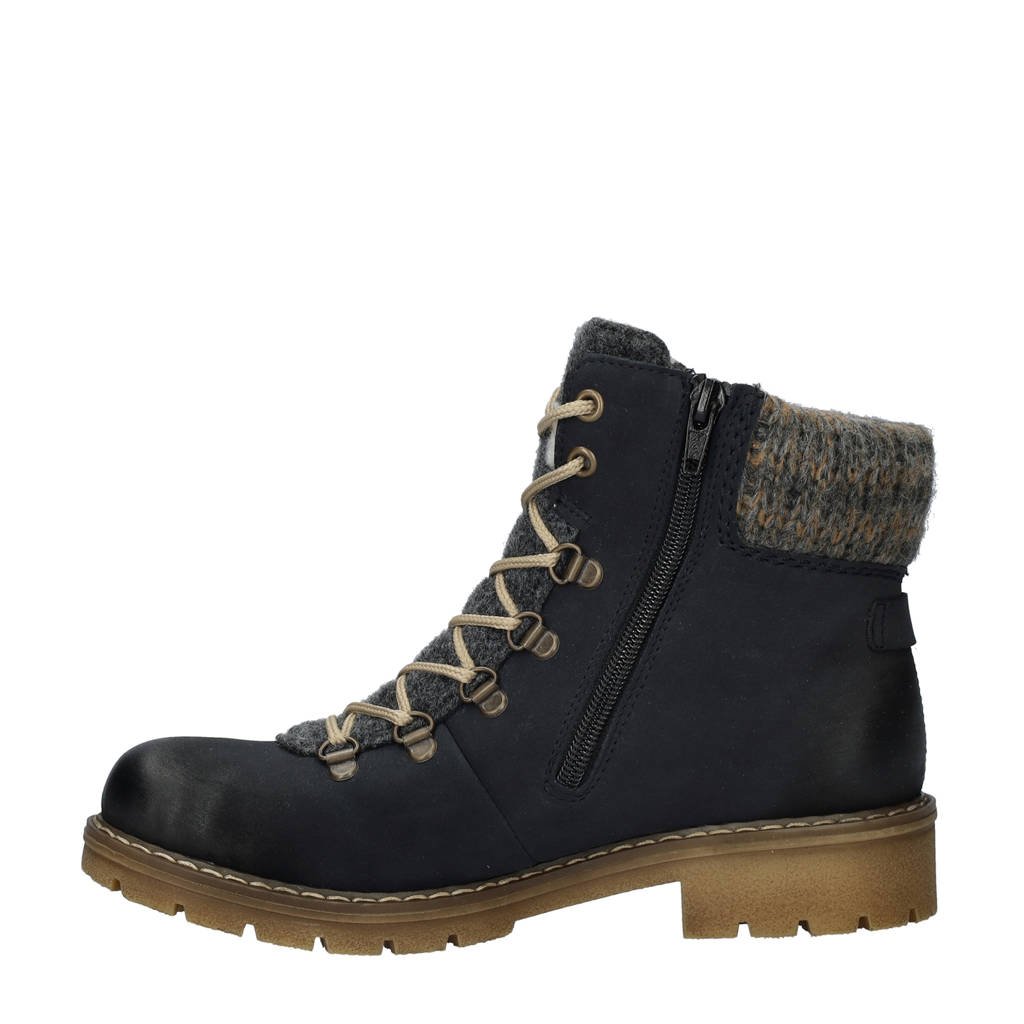 Donkerblauw Veterboots Rieker Rieker Veterboots Rieker Veterboots Donkerblauw Donkerblauw fZRwaqR