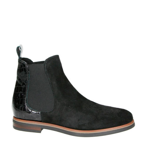 Nelson Suede Chelsea Boots Zwart nelson kopen in de aanbieding