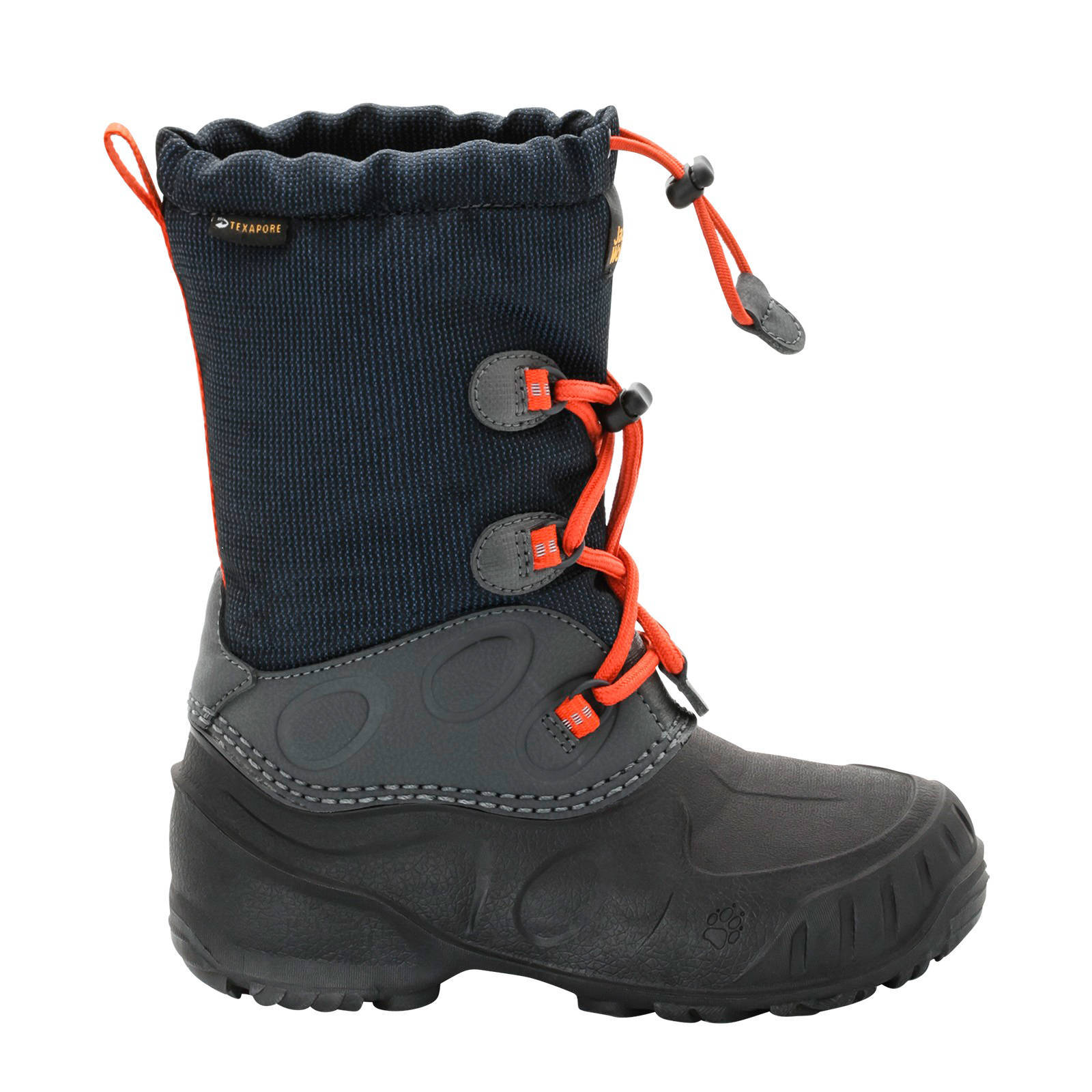 Jack Wolfskin Iceland Texapore High snowboots blauw/zwart kids -  Jassenshoponline.nl
