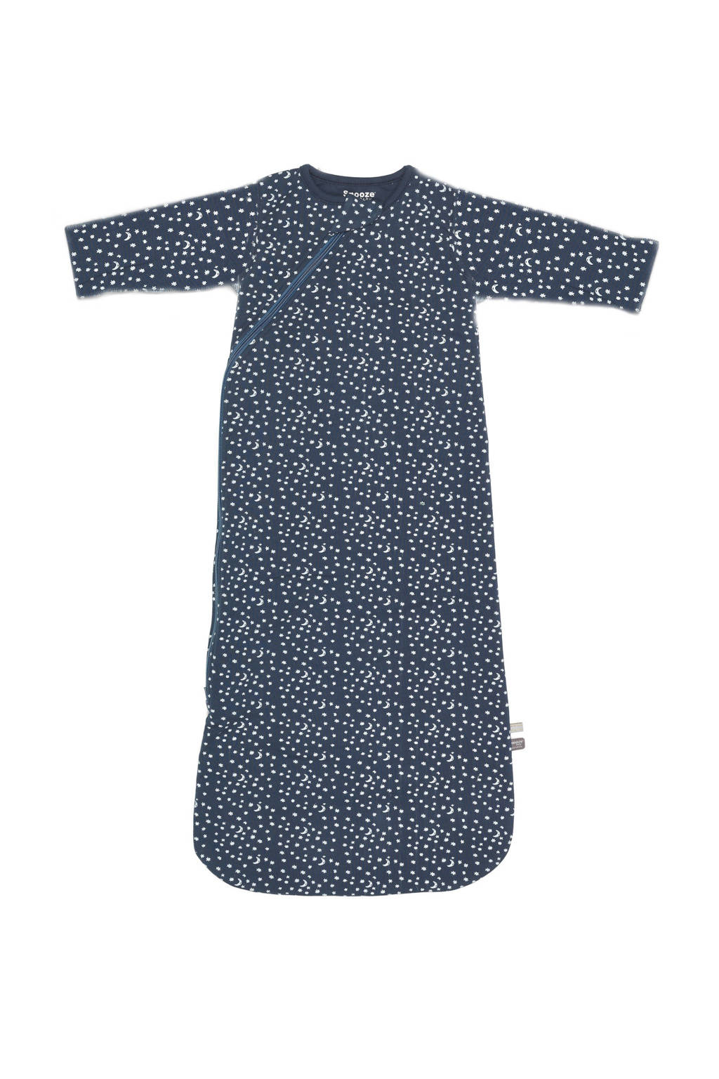 Snoozebaby baby slaapzak longsleeve 3-9 maanden indigo stars, Blauw