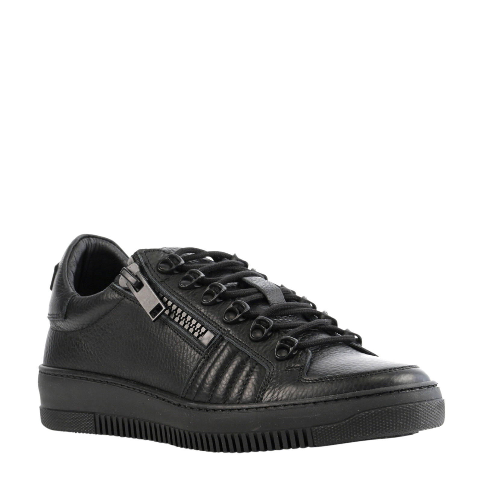 Antony Morato leren sneakers zwart | wehkamp