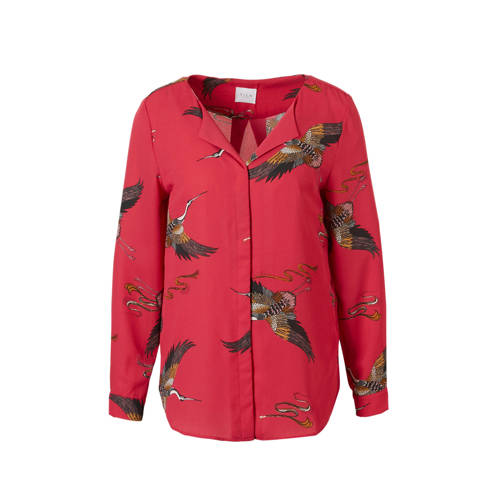 Vila Blouse Met All Over Print vila kopen in de aanbieding