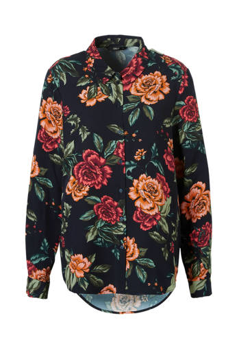 gebloemde blouse