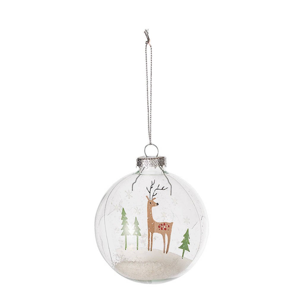 Bloomingville kerstbal transparant (Ø8 cm), Transparant