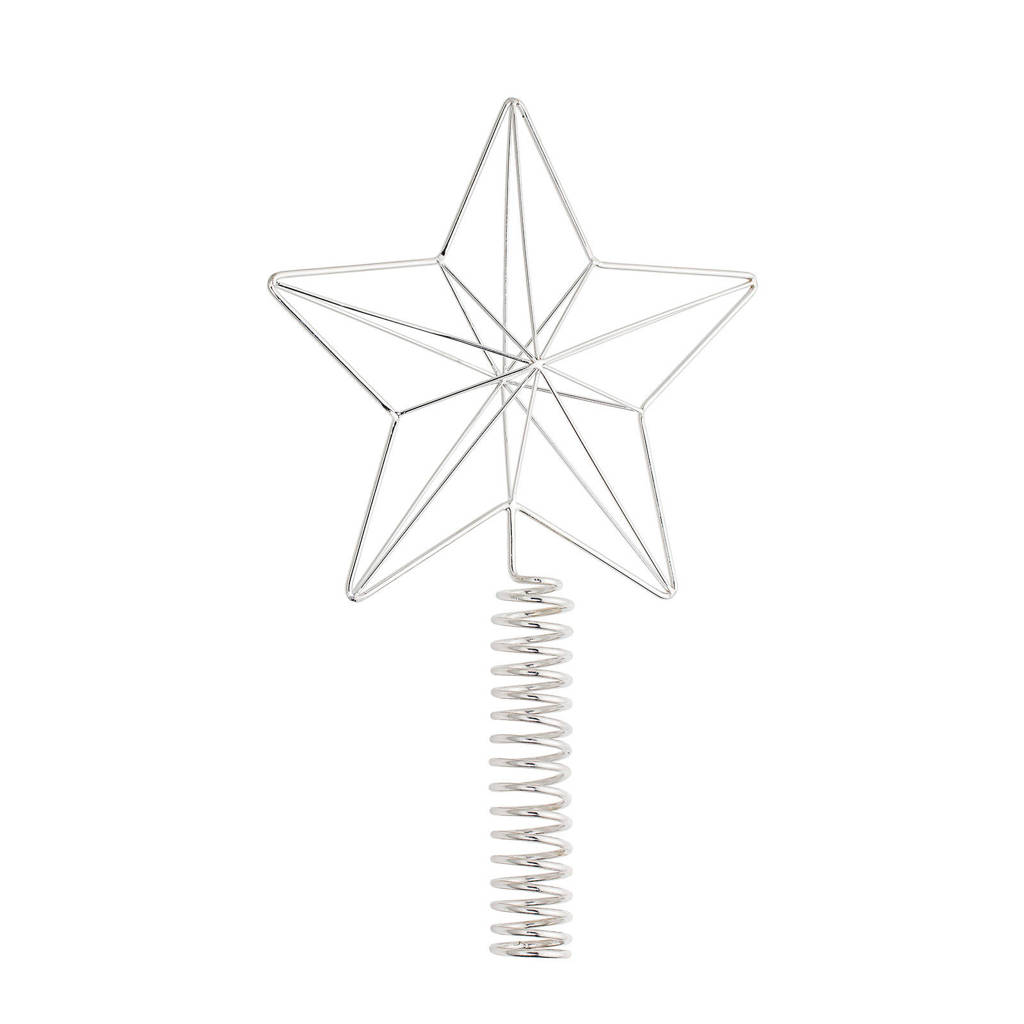 Bloomingville piek ster (26 cm), Zilver