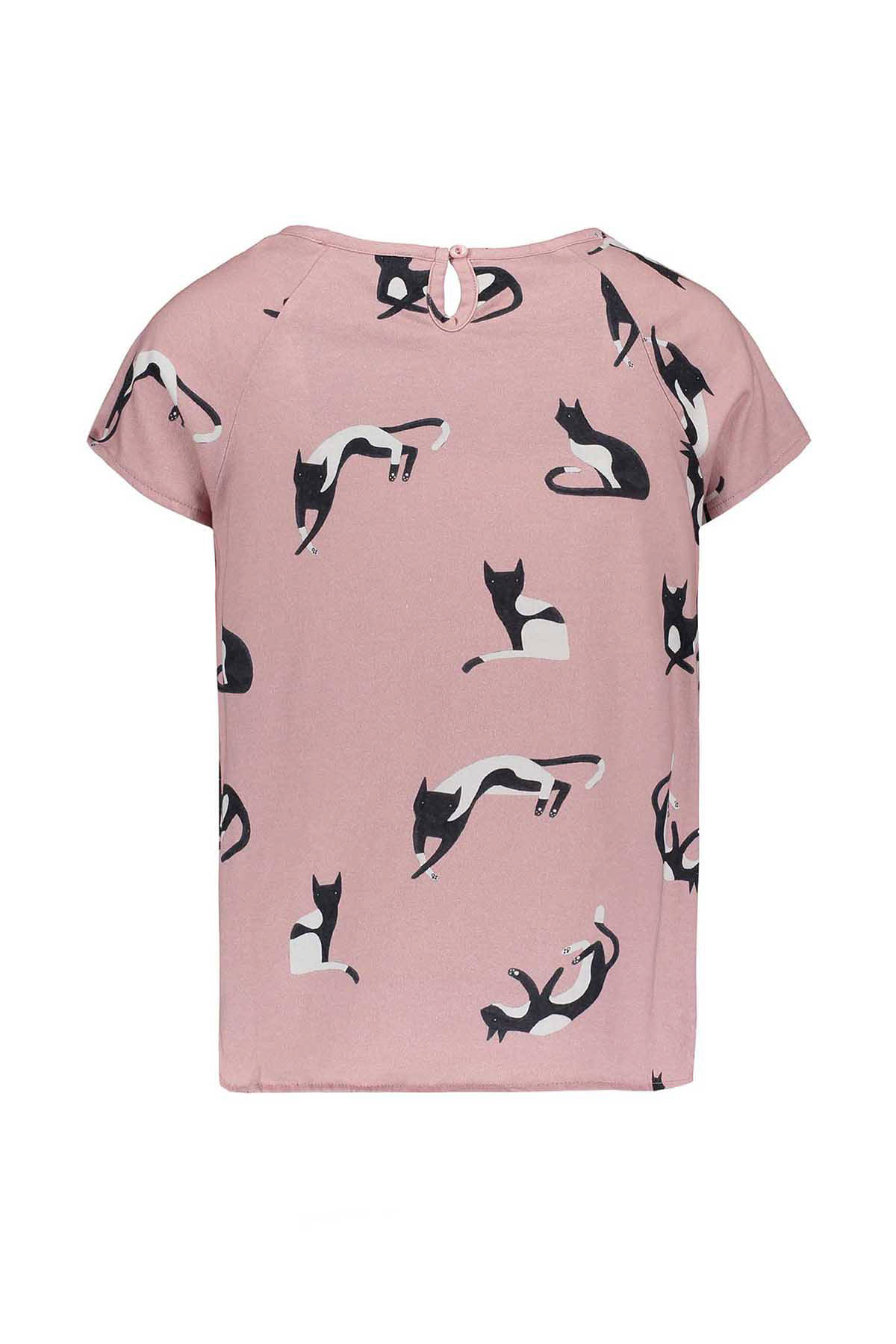 T shirt met online kattenprint