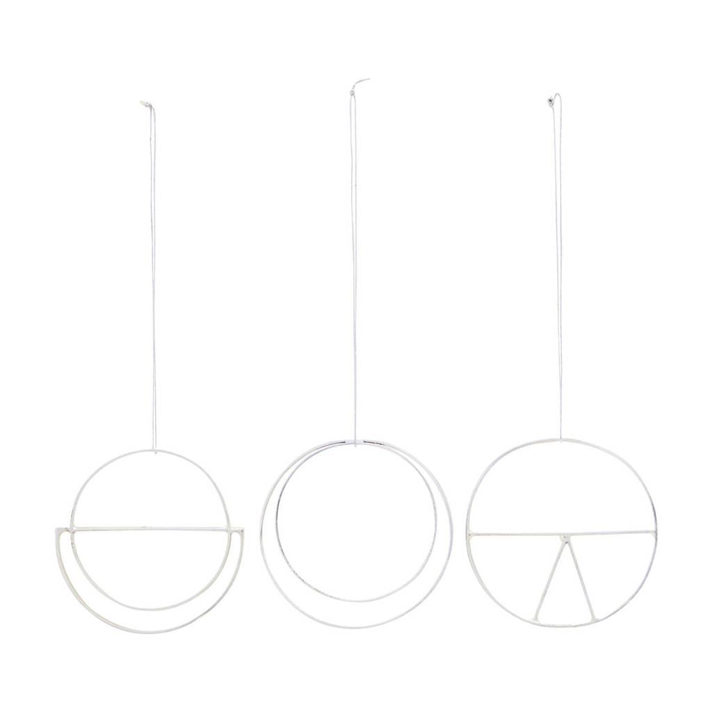 House Doctor kersthanger (Ø6,5 cm) (set van 3), Zilver